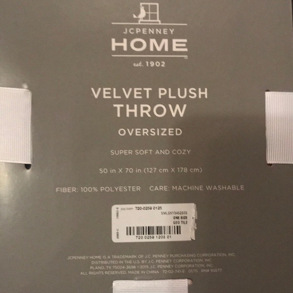 Brand new oversized velvet plush throw - Picture 4 of 4